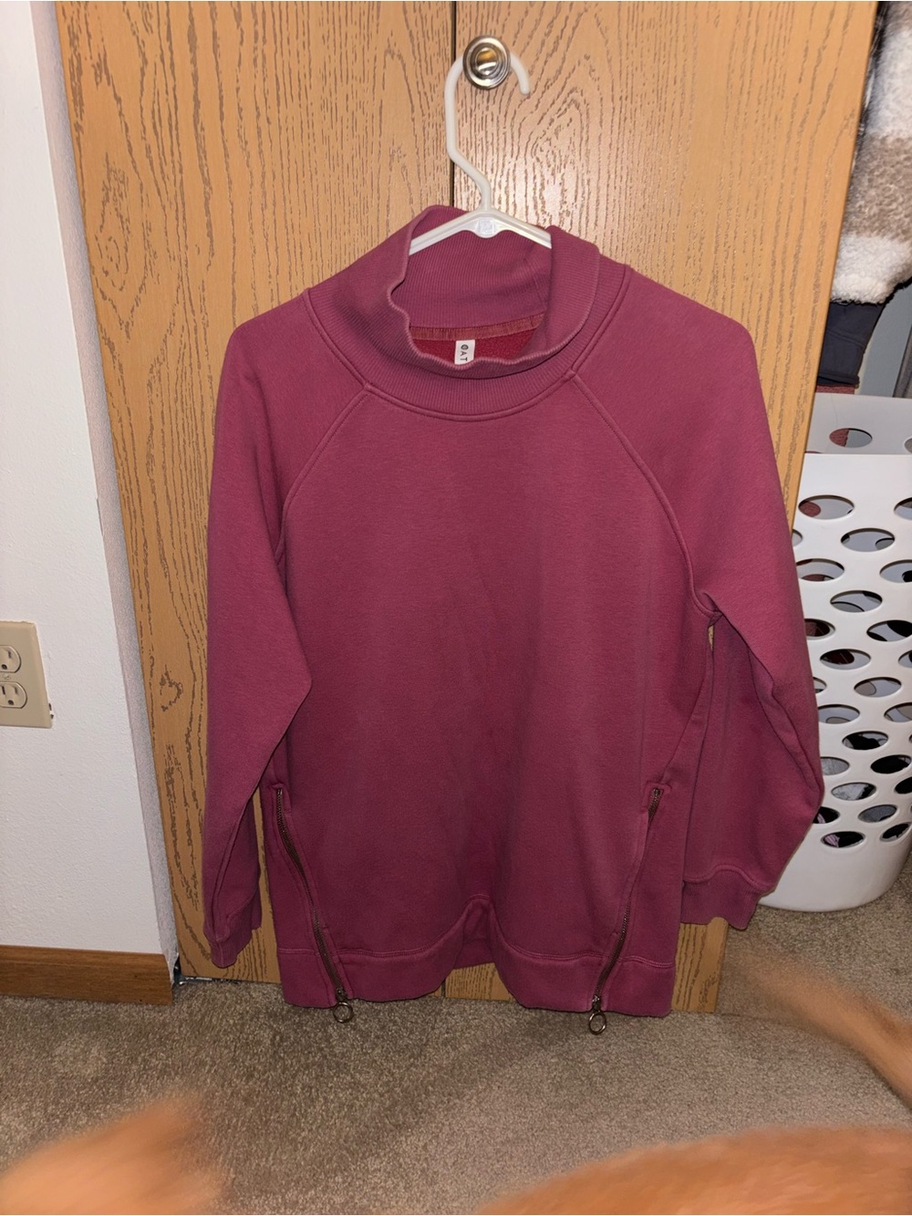 Athleta Women’s Mock Neck Sweatshirt - Plum